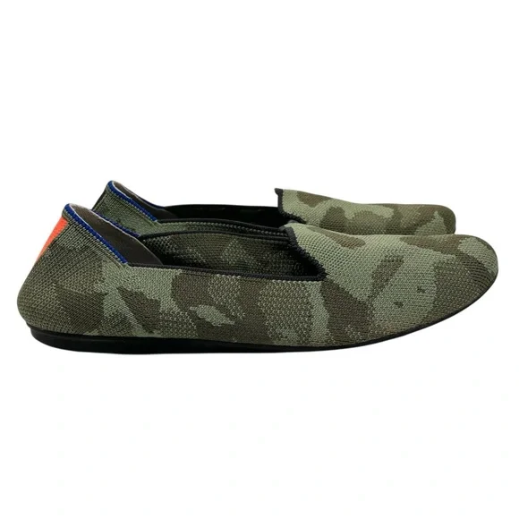 Rothy’s The Loafer Olive Camo Comfort Slip On Flats Women’s 7.5 - Picture 6 of 14